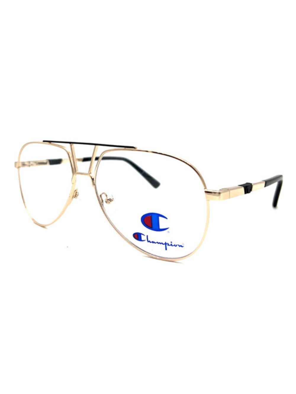 C-life Lou C01 Gold Black Aviator Authentic Eyeglass Frames 57-14-147